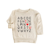Boys Valentine’s Day Baby Shirt, Toddler Boy Crewneck Sweater Gift