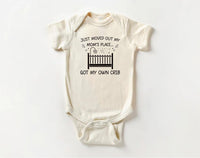 Just Moved Out of My Mom’s Place Baby Bodysuit, Adorable Baby Gift