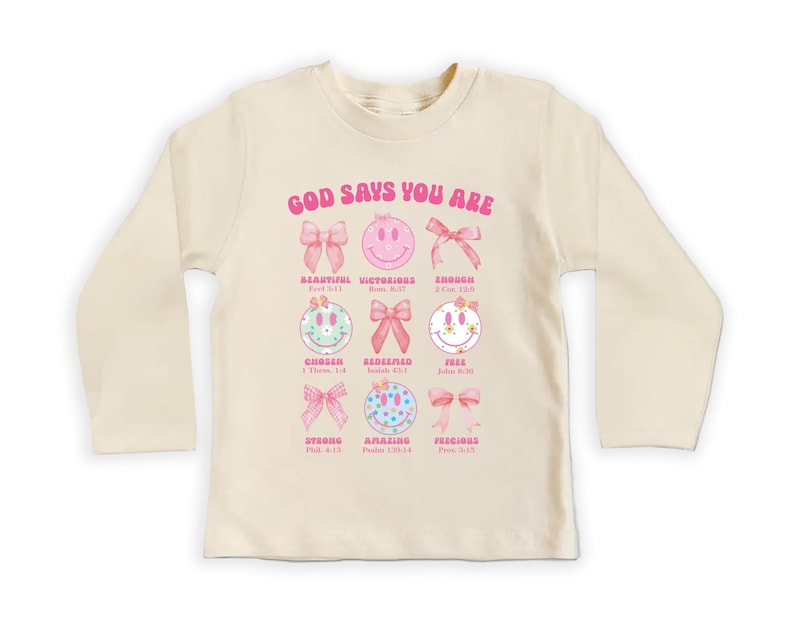 God Says I Am Baby Shirt, Religious Girls Outfit