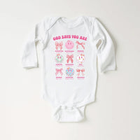 God Says I Am Baby Shirt, Religious Girls Outfit