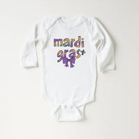 Mardi Gras Coquette Baby Shirt, Mardi Gras Baby Clothing
