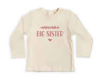 Big Sister Baby Sweatshirt, Pregnancy Announcement Crew Neck for Girls