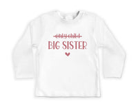 Big Sister Baby Sweatshirt, Pregnancy Announcement Crew Neck for Girls
