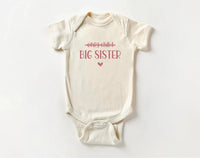 Big Sister Baby Sweatshirt, Pregnancy Announcement Crew Neck for Girls