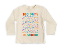 Dinosaurs 100 Days of School Toddler Shirt, Fun Dinosaur 100 Days Celebration Outfit