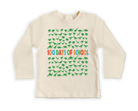 Dinosaurs 100 Days of School Toddler Shirt, Fun Dinosaur 100 Days Celebration Outfit