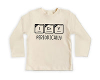I Cry Periodically Baby Sweatshirt, Nerdy Chemistry Baby Outfit