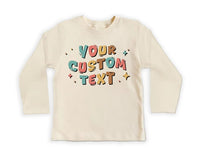 Custom Text Baby Sweatshirt, Baby Shower Gift