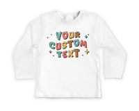 Custom Text Baby Sweatshirt, Baby Shower Gift