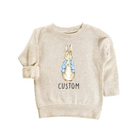 Personalized Name Bunny Baby Sweatshirt, Adorable Rabbit Gift for Newborn