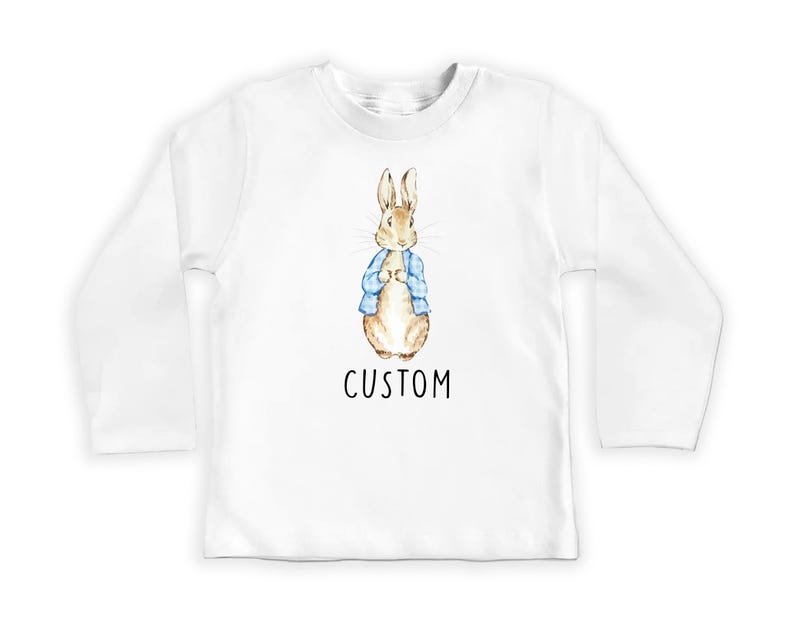 Personalized Name Bunny Baby Sweatshirt, Adorable Rabbit Gift for Newborn