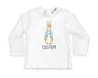 Personalized Name Bunny Baby Sweatshirt, Adorable Rabbit Gift for Newborn