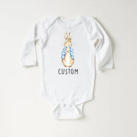 Personalized Name Bunny Baby Sweatshirt, Adorable Rabbit Gift for Newborn