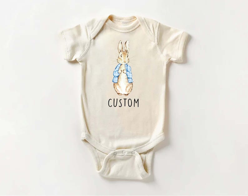 Personalized Name Bunny Baby Sweatshirt, Adorable Rabbit Gift for Newborn
