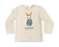 Personalized Name Bunny Baby Sweatshirt, Adorable Rabbit Gift for Newborn