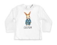 Personalized Name Bunny Baby Sweatshirt, Adorable Rabbit Gift for Newborn