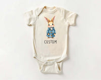 Personalized Name Bunny Baby Sweatshirt, Adorable Rabbit Gift for Newborn
