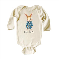 Personalized Name Bunny Baby Sweatshirt, Adorable Rabbit Gift for Newborn
