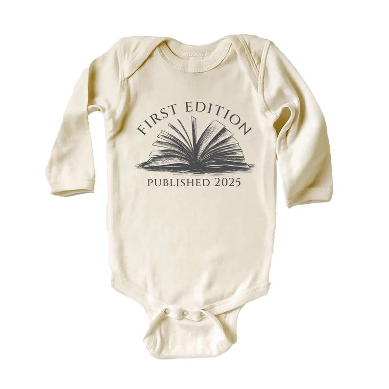 First Edition Baby Shirt, Littlest Book Club Member Outfit