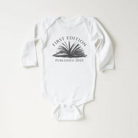 First Edition Baby Shirt, Littlest Book Club Member Outfit