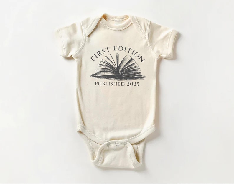 First Edition Baby Shirt, Littlest Book Club Member Outfit