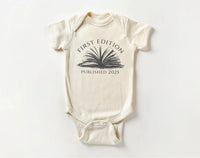 First Edition Baby Shirt, Littlest Book Club Member Outfit