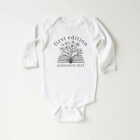 First Edition Baby Shirt, Littlest Book Club Member Outfit