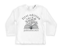 First Edition Baby Shirt, Littlest Book Club Member Outfit