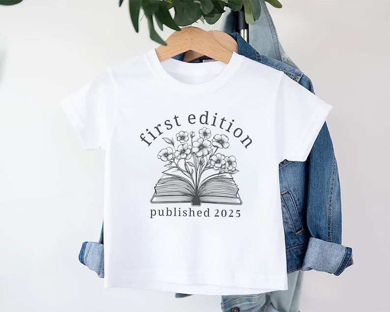First Edition Baby Shirt, Littlest Book Club Member Outfit