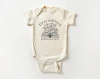 First Edition Baby Shirt, Littlest Book Club Member Outfit
