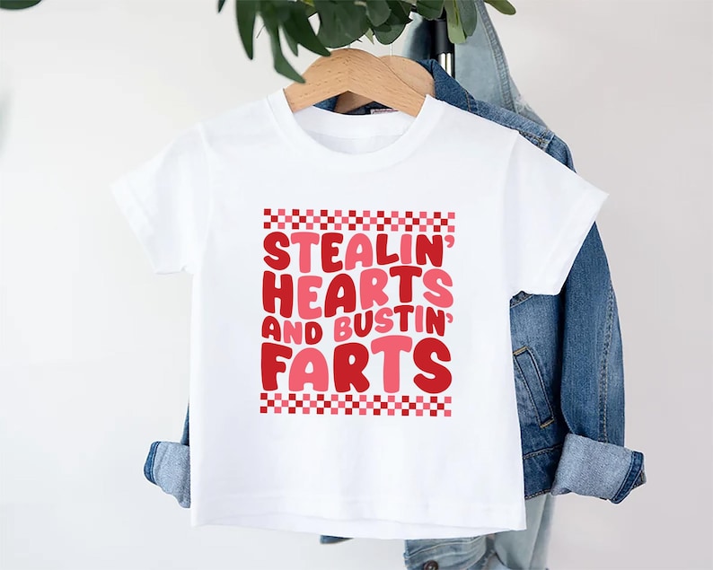 Stealin’ Hearts and Bustin’ Farts Baby Bodysuit