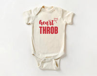 Heart Throb Baby Bodysuit, Cute Valentine Gift
