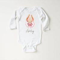 Personalized Easter Bunny Baby Bodysuit, Adorable Kids Easter Gift