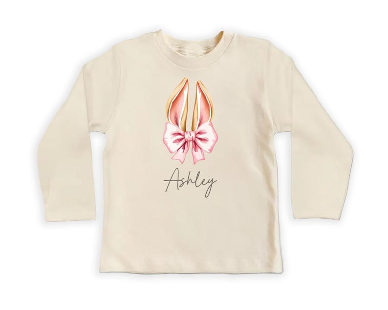 Personalized Easter Bunny Baby Bodysuit, Adorable Kids Easter Gift