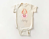 Personalized Easter Bunny Baby Bodysuit, Adorable Kids Easter Gift