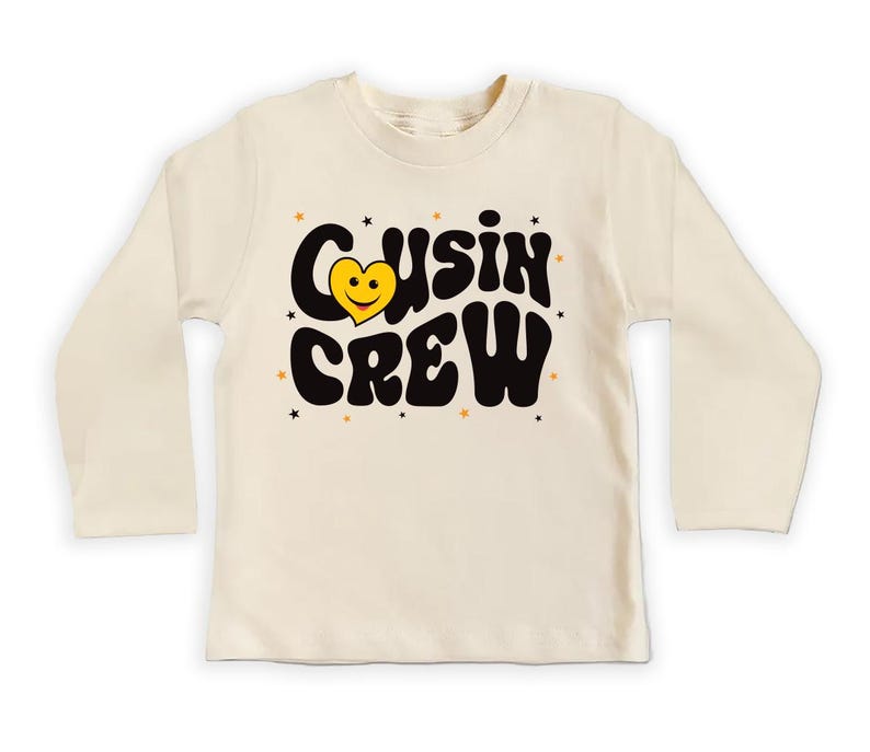 Cousin Crew Smiley Face Baby Sweatshirt, Cousin Beach Vacation Gift