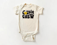 Cousin Crew Smiley Face Baby Sweatshirt, Cousin Beach Vacation Gift