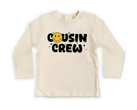 Cousin Crew Smiley Face Baby Shirt, Cute Matching Cousins Family Reunion Gift