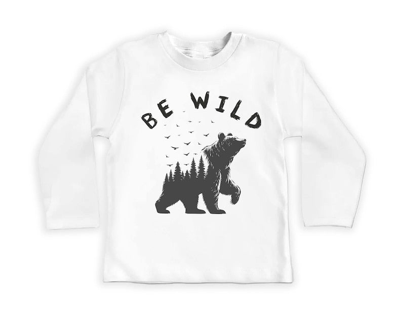 Be Wild Baby Shirt, Outdoor Camping Baby Clothes