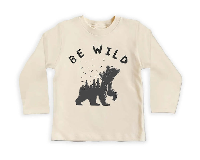 Be Wild Baby Shirt, Outdoor Camping Baby Clothes