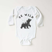 Be Wild Baby Shirt, Outdoor Camping Baby Clothes