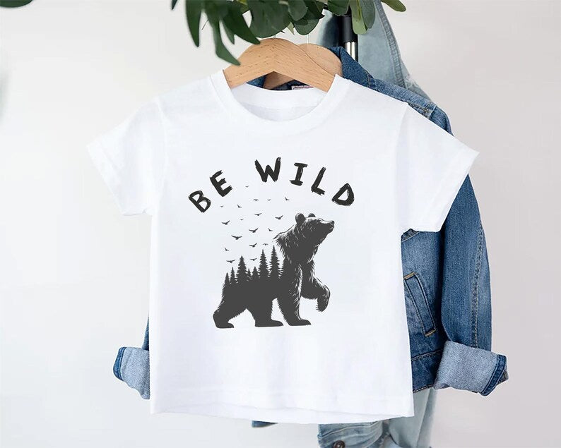 Be Wild Baby Shirt, Outdoor Camping Baby Clothes