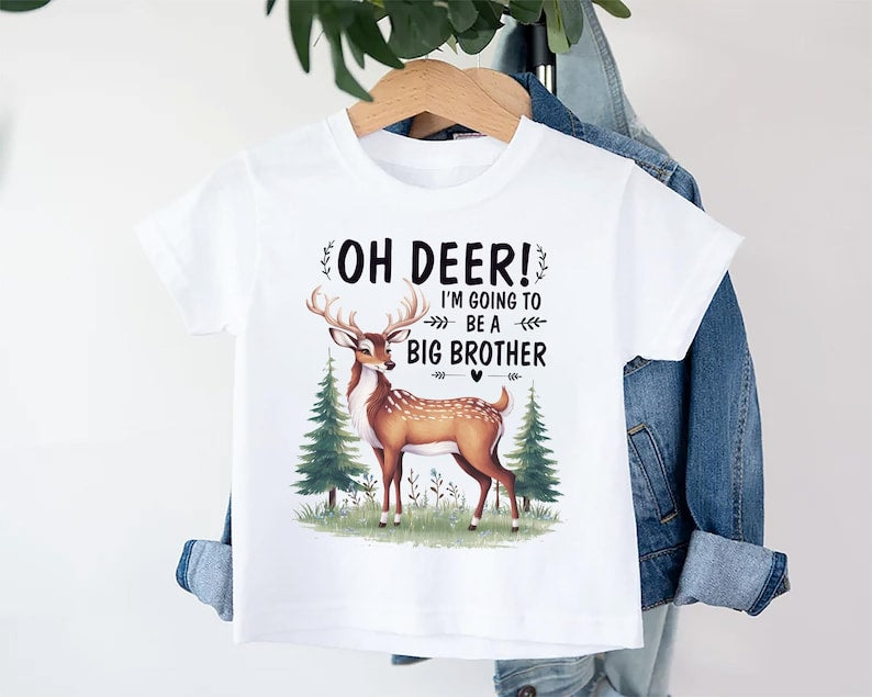 Oh Deer I’m Going to Be a Big Brother Baby Sweatshirt