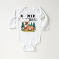 Oh Deer I’m Going to Be a Big Brother Baby Bodysuit