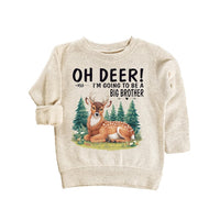 Oh Deer I’m Going to Be a Big Brother Baby Bodysuit