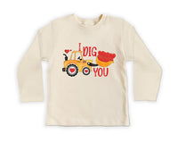 Valentine’s Day Baby Bodysuit, I Dig You Valentine Gift