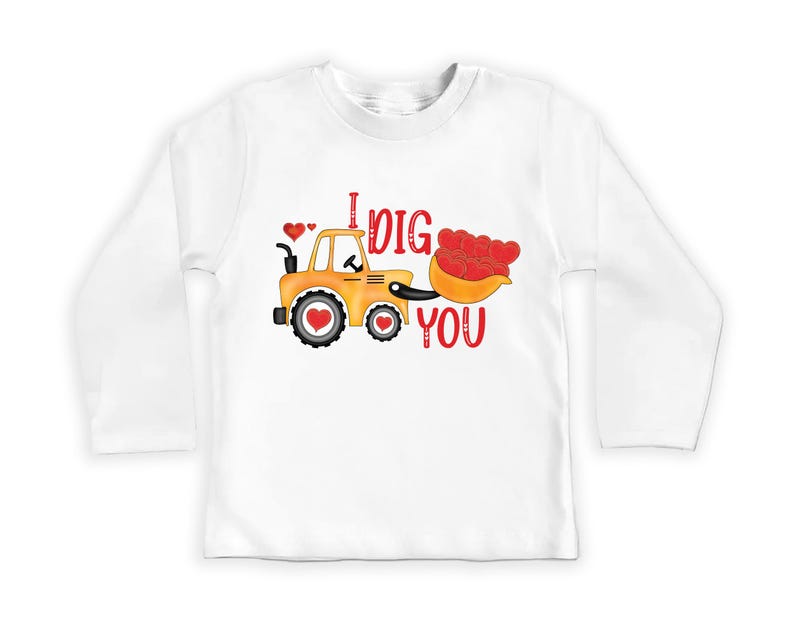 Valentine’s Day Baby Bodysuit, I Dig You Valentine Gift