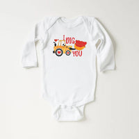 Valentine’s Day Baby Bodysuit, I Dig You Valentine Gift