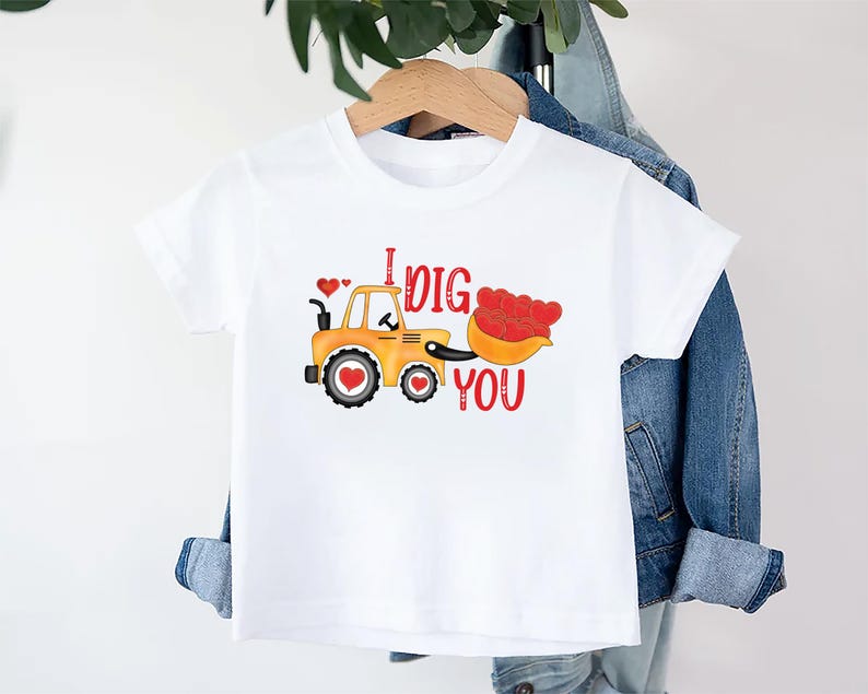 Valentine’s Day Baby Bodysuit, I Dig You Valentine Gift