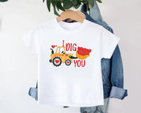 Valentine’s Day Baby Bodysuit, I Dig You Valentine Gift